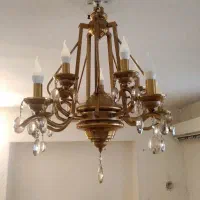 یک جفت لوستر۱۰ شعله چشمه نور