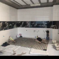 کاشی کاری ،سنگ کاری و دیوار چینی و سیمان کاری