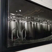 تابلو چراغدار منظره بندر اوکلند 141×61|تابلو، نقاشی، عکس|رشت, منظریه|دیوار