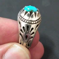 انگشتر فیروزه رکاب دستی 10 گرم