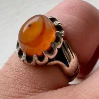 انگشتر نقره باباقوری سه پوست