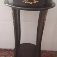 میز تلفن چوبی
