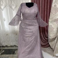 لباس مجلسی گیپور شاین و جواهردوزی شیک و نو|لباس|مشهد, شهرک مطهری|دیوار