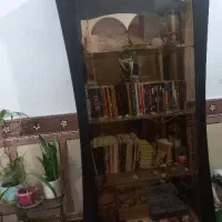 بوفه ویترینی مشکی شیک و جادار