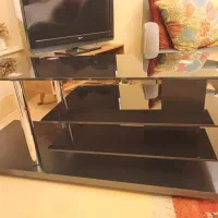 میز تلویزیون شیشه ای