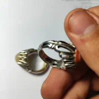۲ عدد انگشتر اپال و باباغوری|جواهرات|کرمانشاه, |دیوار