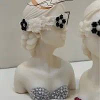 شمع دختر ناتلی نگین کاری شده|صنایع دستی و سایر لوازم تزئینی|تهران, پاسداران|دیوار