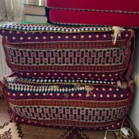 یک جفت جا رختخوابی (مفرج)|گلیم، جاجیم، گبه|شیراز, شاه قلی بیگی|دیوار