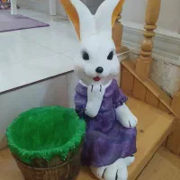 خرگوش سفالی و گچی