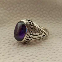 انگشتر نقره لعل