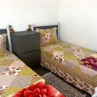 تخت همراه با تشک .|تخت و سرویس خواب|کرمان, |دیوار
