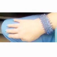 عتیقه دستبند آبی شیک