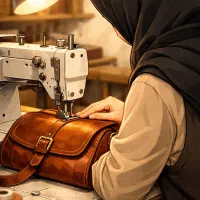 چرخکار کیف چرمی، همراه با آموزش