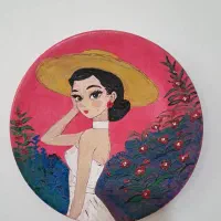 دیوار‌کوب سفالی خوشرنگ