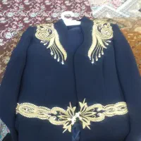 کت ودامن زنانه به رنگ سرمه ای سایز ۵۰