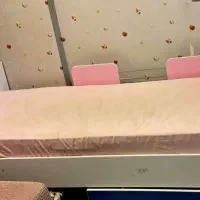 تخت دخترانه صورتی