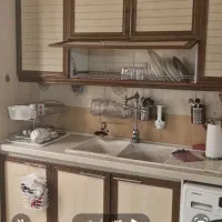 کابینت در حد نو و ظرفشویی سرامیکی