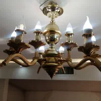 لوستر 9 شاخه جنس برنج