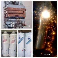 رفع خاموشی آبگرمکن جوشکاری در منزل وتعویض مخزن