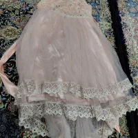 لباس مجلسی دخترانه رنگ گل‌بهی سایز ۳۸