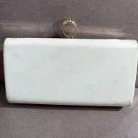 کیف  رنگ سفید برای مراسمات کاملا نو و سالم