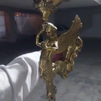 شمعدان دیوار کوب برنز|لوستر و چراغ آویز|پردیس, فاز ۸|دیوار