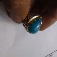 انگشتر دست ساز سنگ اوپال