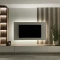 اجرا تی وی وال جاکفشی کمددیواری کاغذدیواری کفپوش