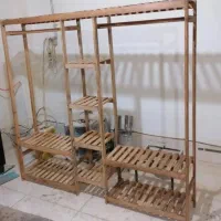 رگال چوبی لباس