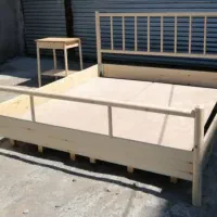 تخت دو نفره ۲۰۰×۱۸۰ (تمام چوب)