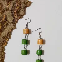 انگشتر وگوشواره چوبی دست ساز|زیورآلات و اکسسوری|شاهین‌شهر, طالقانی|دیوار