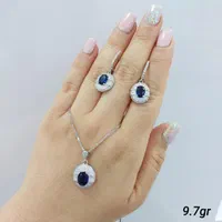 نیم ست انگشتر نقره مدال امرالدکات قالب طلا کد۵۲|بدلیجات|تبریز, |دیوار