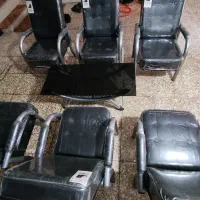 ۶ عدد صندلی انتظار یک عدد میز وسط نو|مبلمان اداری|صباشهر, |دیوار