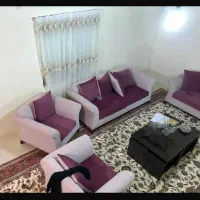 مبل راحتی 7 نفره - میز ناهارخوری 6 نفره- ویترین