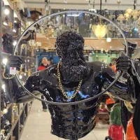 مجسمه آباژور کنار سالنی زئوس سایز بزرگ