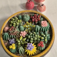 شمع باغچه ی کاکتوس