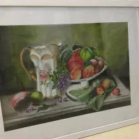 نقاشی مداد رنگی و پاستل