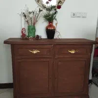 میز کنسول کاملا چوب نوستالژی