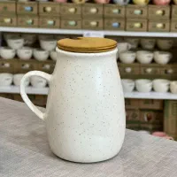 ماگ سرامیک خمره‌ای (طرح ساده)