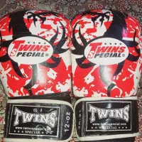 دستکش بوکس حرفه ای چرم با کیسه