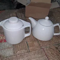 دو عدد قوری چینی هتلی مناسب چای دمنوش قهوه|قوری، کتری، قهوهساز دستی|ساری, |دیوار