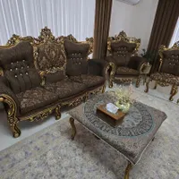 مبل سلطنتی ۹ نفره|مبلمان خانگی و میز عسلی|کنگاور, |دیوار