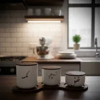 ست ادویه بازیره چوبی