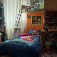 تخت دو طبقه کودک و نوجوان با میز تحریر