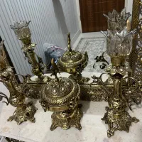 آینه و شمدان برنز|بوفه، ویترین، کنسول|بهارستان, |دیوار