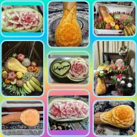 آموزش میوه آرایی وخنچه و کیک