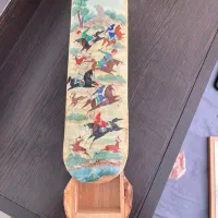 قلمدان خاتم کاری نفیس نقش شکارگاه