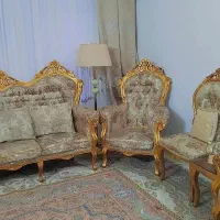 مبل سلطنتی 9نفره بسیار تمیز فروش فوری