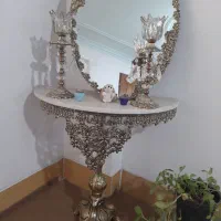 آینه شمعدان برنزی