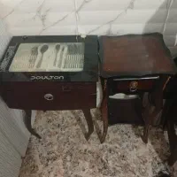 جا قاشقی پایه دار و میز تلفن